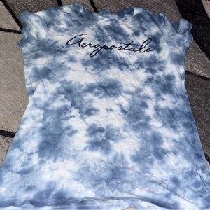 Aeropostale Cloudy Blue Tie-Dye Tee